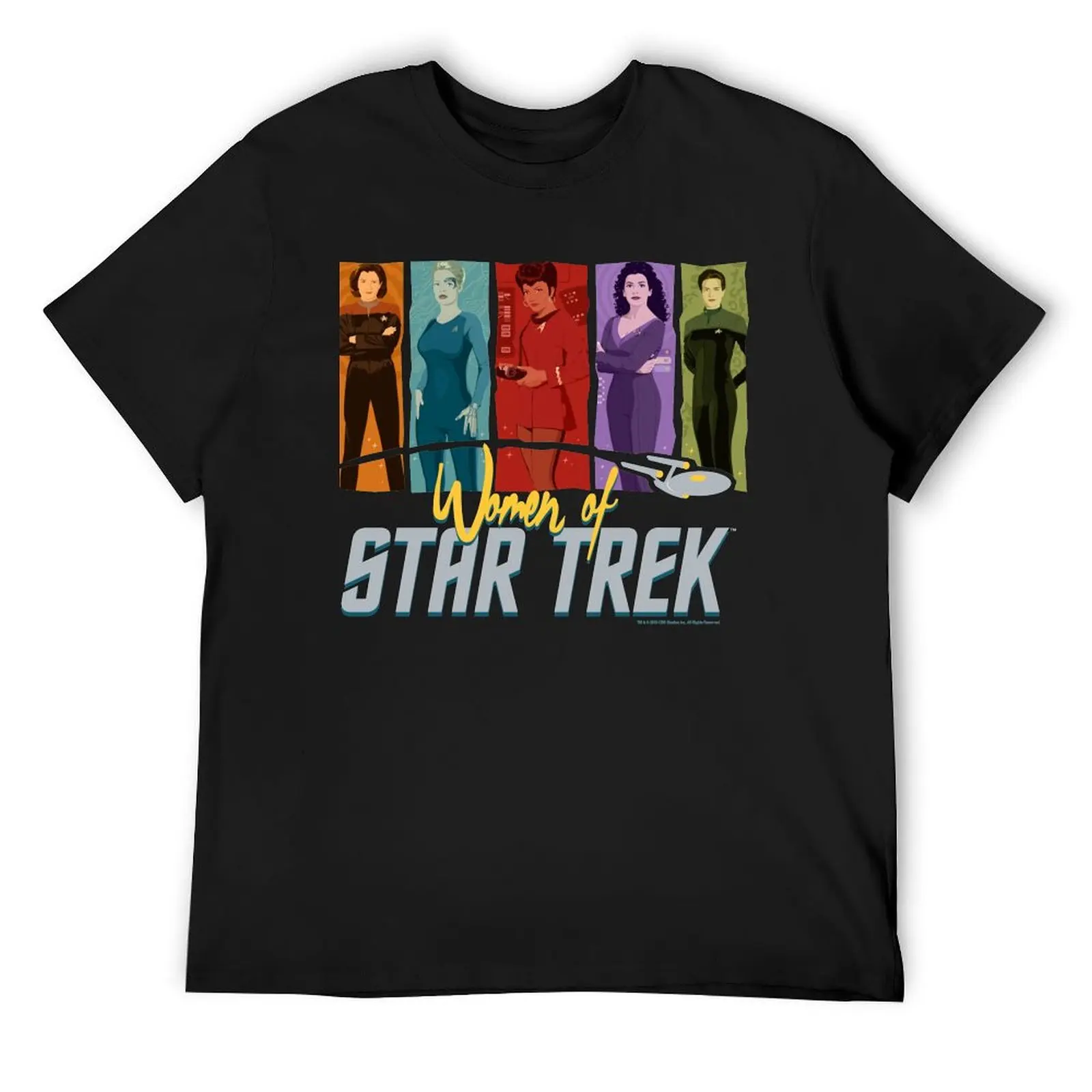 Star Trek The Women Of Star Trek Colorful Panels T-Shirt cotton graphic tees designer shirts sublime mens white t shirts
