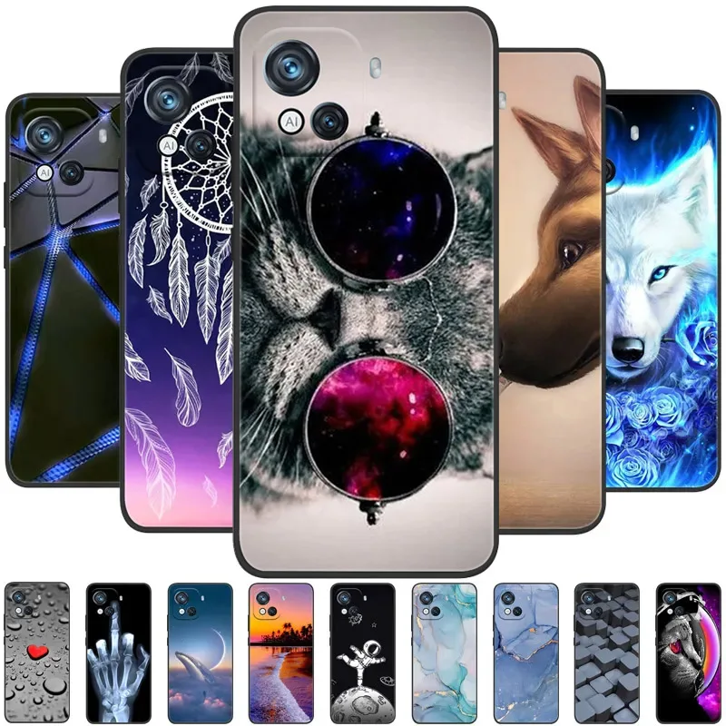 Per Blackview Oscal C80 custodia 2023 custodia morbida antiurto in Silicone TPU per Blackview Oscal C80 Funda OscalC80 Capa Cartoon