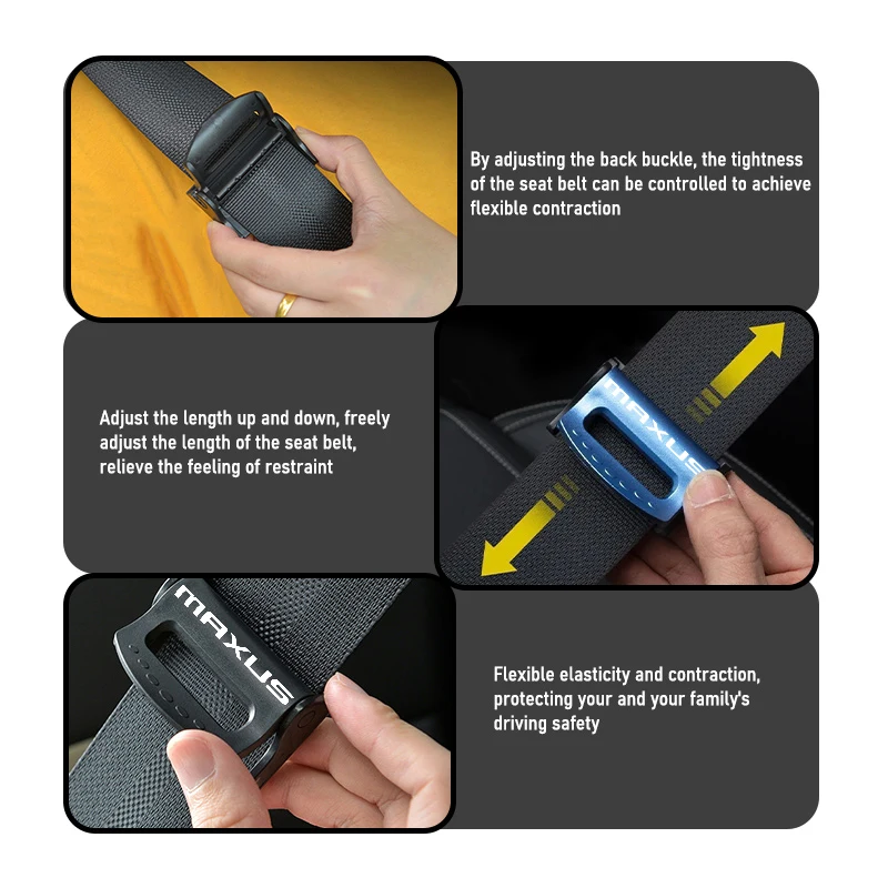 For Maxus Car Safety Belt Stopper Buckle Clip Seat Belt Fixing Limiter Clips Auto Accessories MIFA 9 T60 T90 EV eDeliver 9 7 5 3 view 4