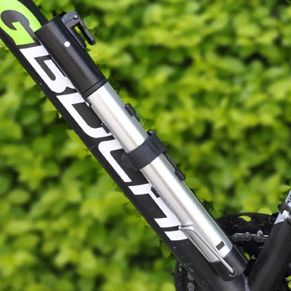 

Mini Bike Pump Portable High Pressure Mountain Bicycle Inflator Alloy Handle French American Nozzle Compatible