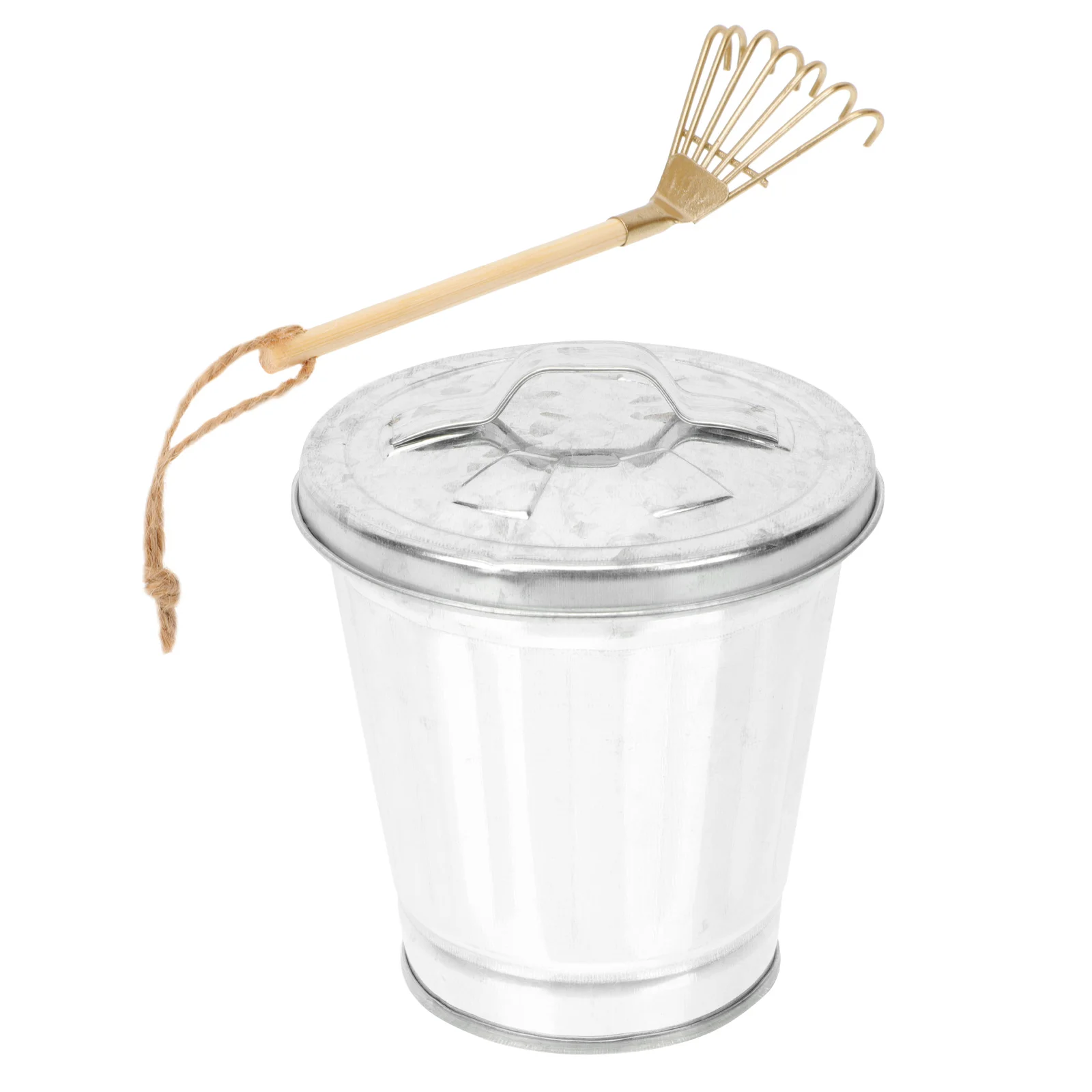 

Table Trash Can Small Garbage Bin Desk Waste Desktop Collection Tabletop Receptacle with Lid Car
