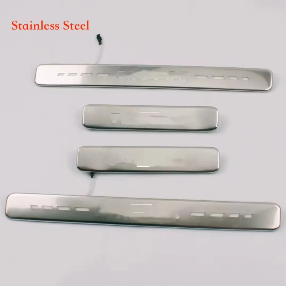 MRD LED Door Sill Plates for Mercedes-Benz G Class 2019-2023 W463 W464 G63 for BRA BUS Kick Plates with Led