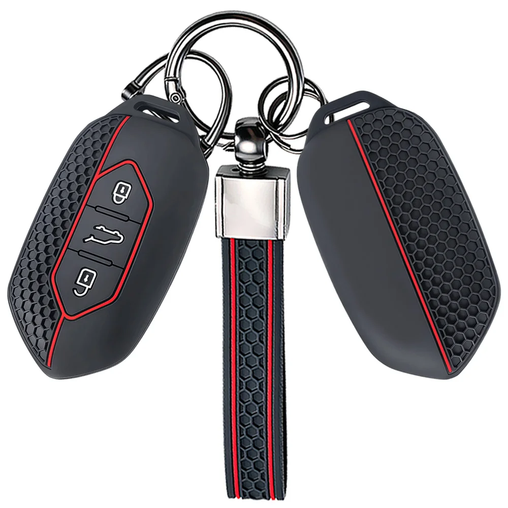 Silicone Car Key Case Cover For Togg For Kia Picanto Sorento MQ4 Carnival KA4 Morning K5 Carens EV9 Seltos Keychain Accessories