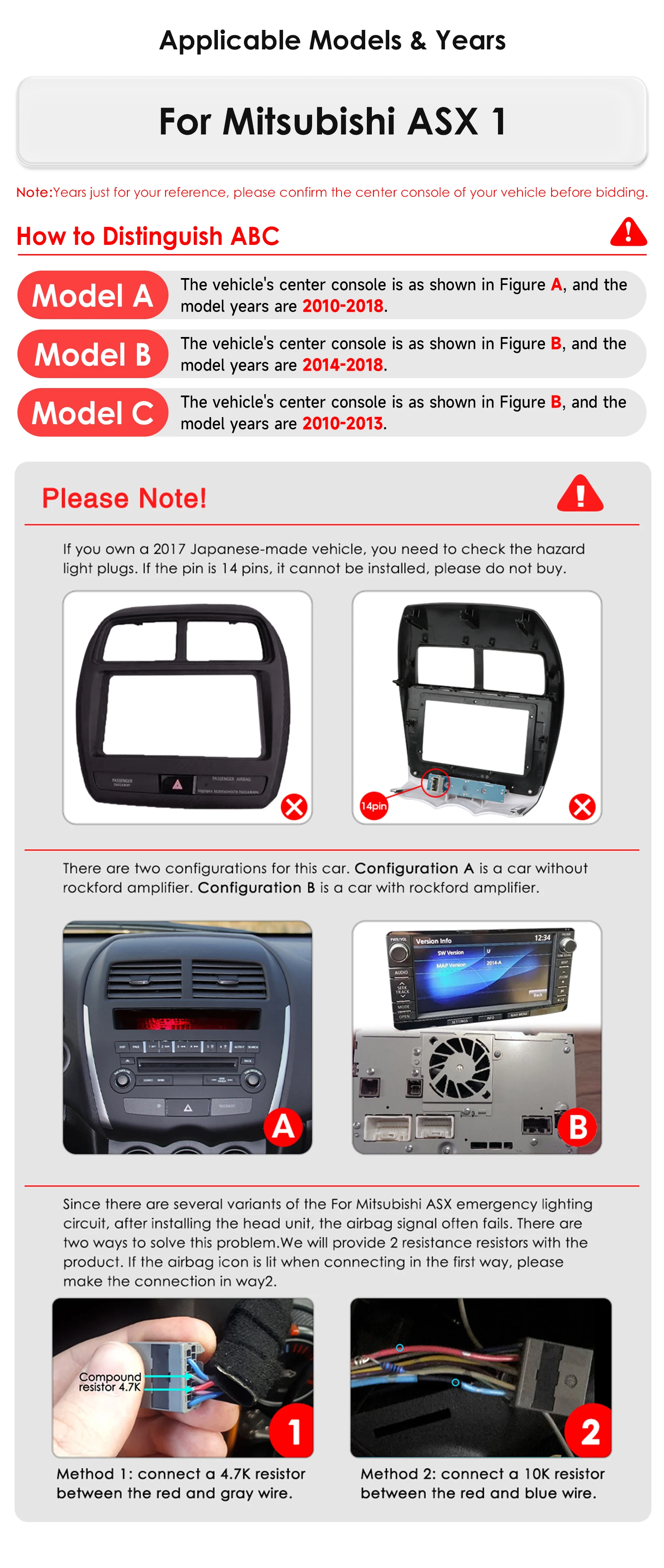 2DIN Car Radio Android 13 Wireless Carplay GPS For Mitsubishi ASX 1 Android Auto Multimedia 4G Car Intelligent Systems RDS ADAS