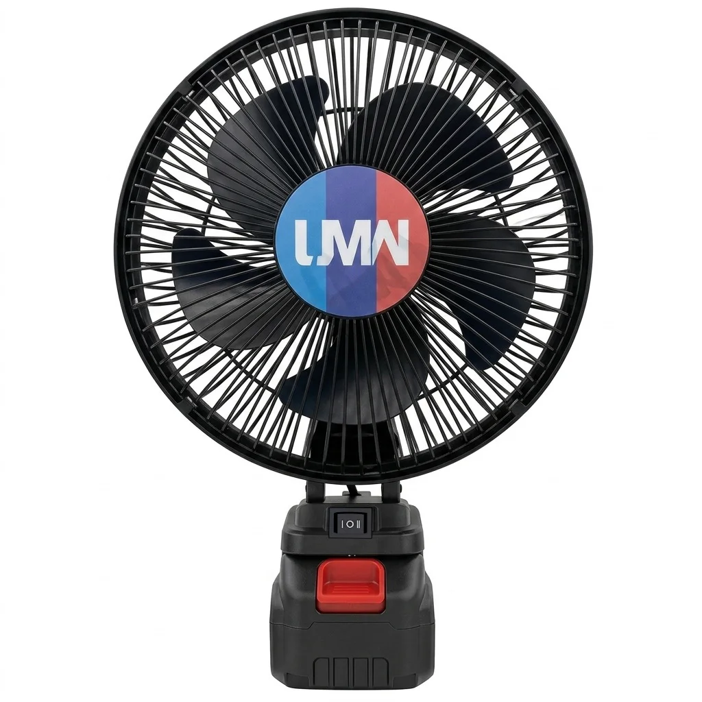 Portable 9 Inch 5-Blade Cordless Fan Compatible Makita 18V Battery Camping Fishing Office Fan Without Battery