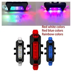 Bicycle Tail Light USB Rechargeable Mountain Cycle Rear Light LED Waterproof Bike Light Warning-lamp Bikes Accessories 3 Colors