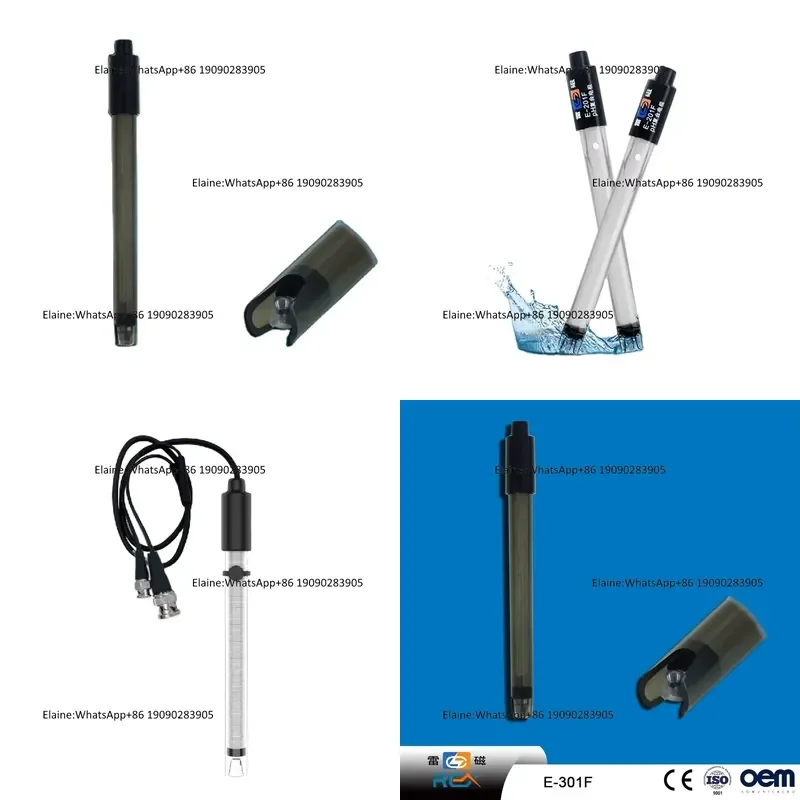 E-301F pH Sensor Waterproof BNC Connector ph 3-in-1 Combination Electrode Probe
