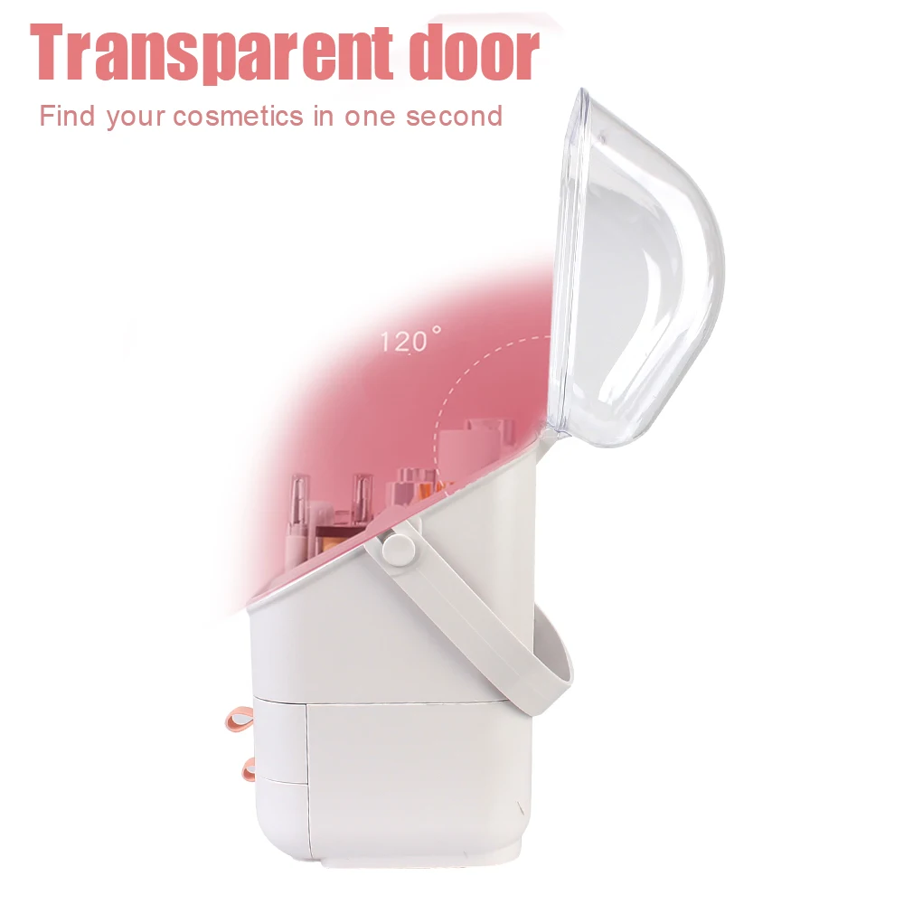 

Home Storage Container Transparent Waterproof and Dustproof Makeup Organizer Skincare Jewelry Case Plastic Cosmetic Storage Box