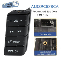 Steering Wheel Audio Control Switch Button Right Side for 2011 2012 2013 2014 Ford F-150 AL3Z9C888CA AL3Z-9C888-CA Auto Parts