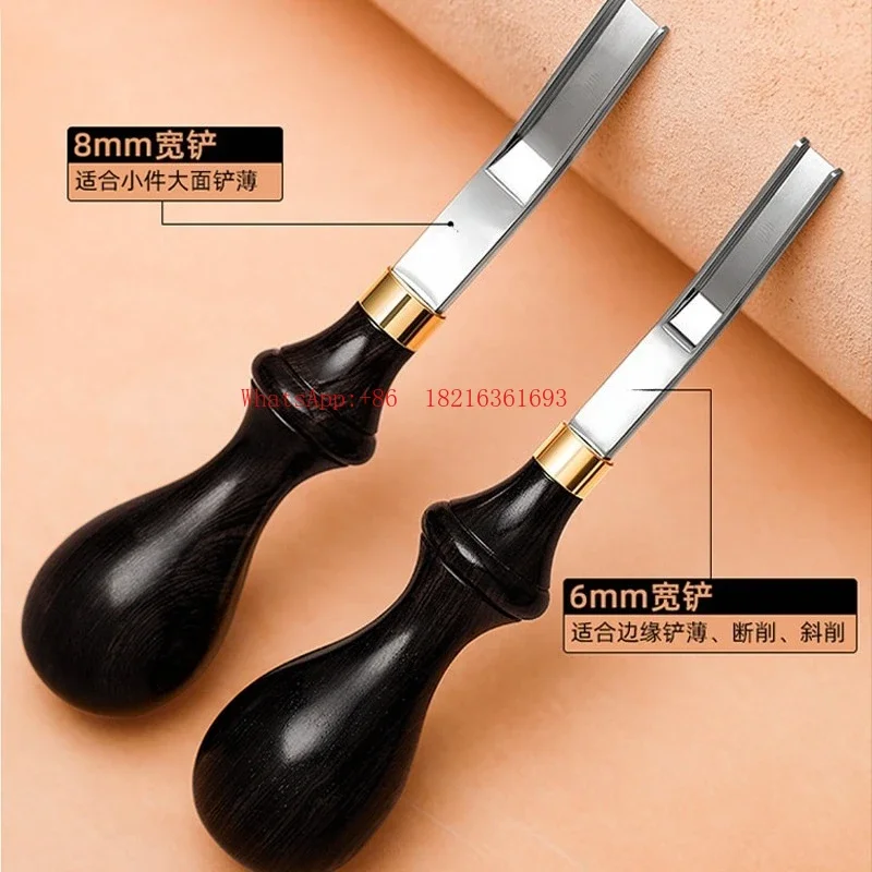 2026GOOD French Wide Shovel Handmade Leather Goods DIY Leather Thinning Drum Shovel Thin Leather Edge Treatment Tool