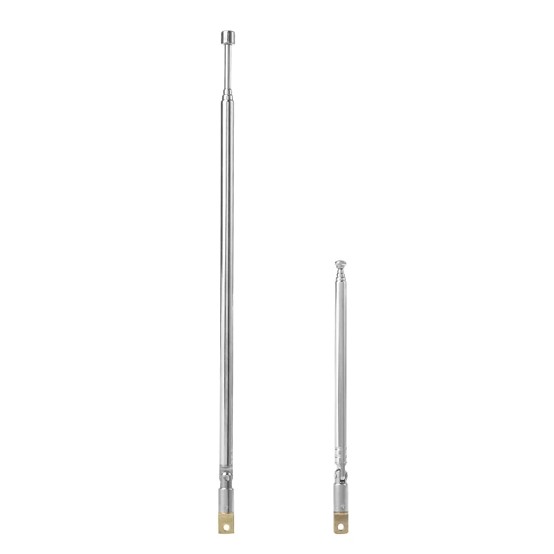 

Universal Join Antenna 4/5 Section Telescopic Aerial Replacement Connector For TV Radio Cable Extend Adapter