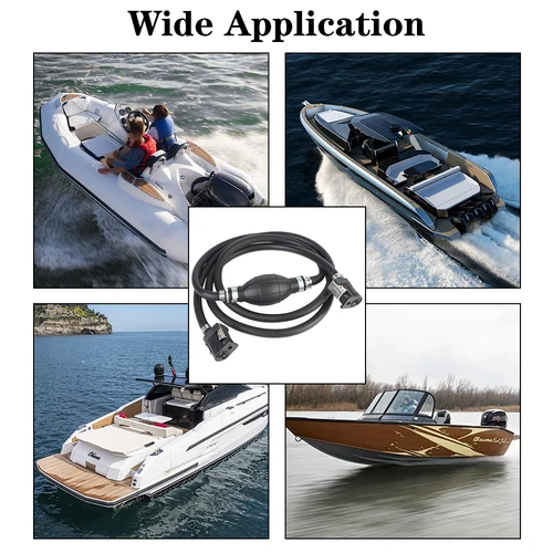 Imagen 2 del producto Para Yamaha fueraborda 2,1 m 3m conjunto de línea de combustible 1/4 pulgadas 6mm conector de manguera de Gas bombilla de imprimación Motor tubo de barco pieza de Motor marino