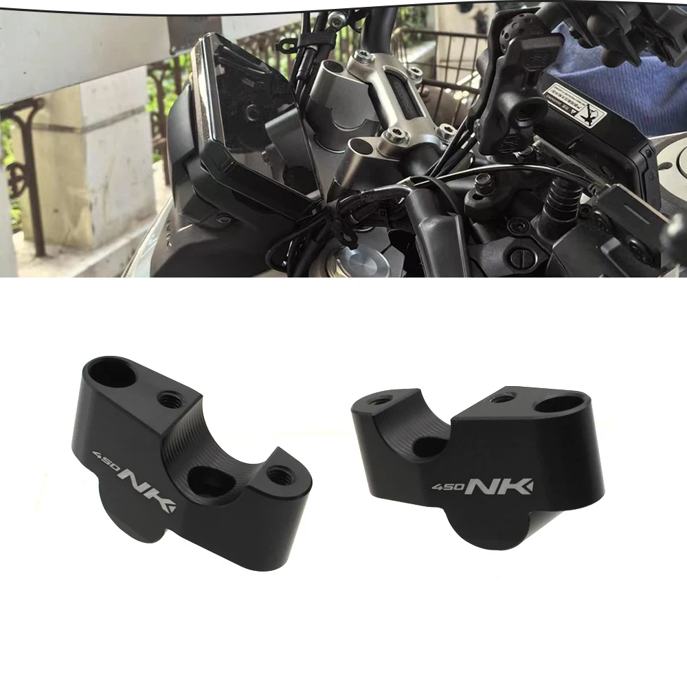 CNC Motorcycle Handlebar Riser Drag Handle Bar Clamp Extend Adapter For CFMOTO 450NK 450 NK CF450 2023 2024