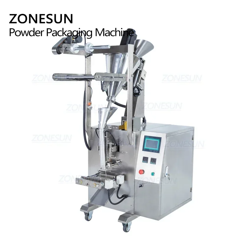 ZONESUN automatique lait café poivre poudre assaisonnement sac Augar remplissage pesage Machine de cachetage Machine d'emballage