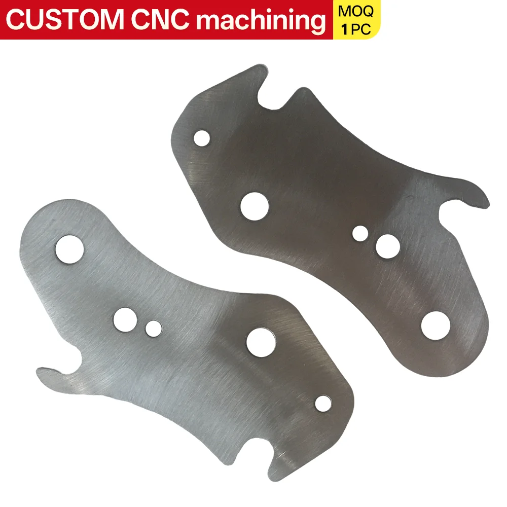 Custom CNC-machined metal parts Stainless steel irregularly shaped cut components Mechanical accessories with multiple perforate
