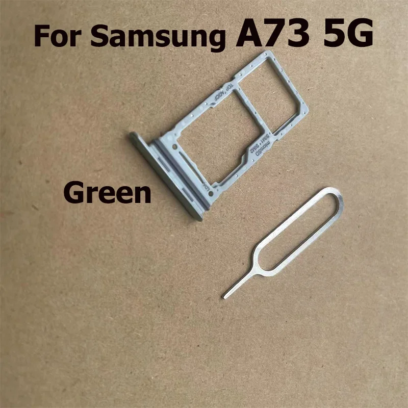 For Samsung Galaxy A73 5G Sim Card Tray Slot Holder Socket Adapter Connector Repair Parts Replacement