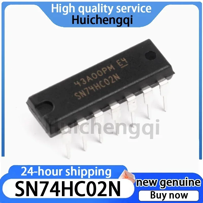 10PCS SN74HC02N 2 Input Terminal Four or Non Gate Direct Insertion DIP-14 Logic Chip
