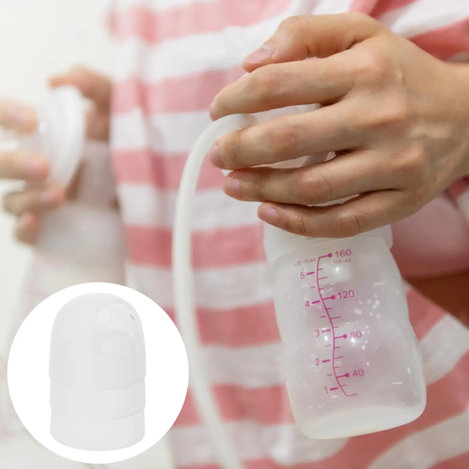 

3Pcs Baby Bottle Caps Leak-Proof Wide-Mouth Replacement Plastic Milk Bottle Lid Cover Replacing Leak-Proof Caps