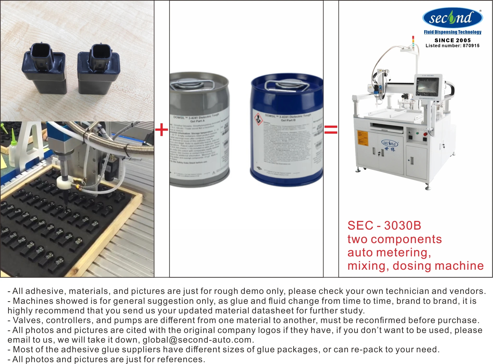 3 Axis Automatic Servo Motor PCB PCBA Ab Two Component Silicone Epoxy Resin Glue Dispensing Mixing Potting Filling Machine