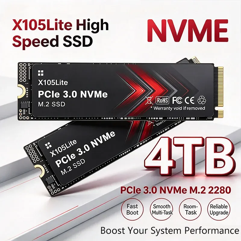X105Lite M.2 NVMe SSD 500GB 1TB 2TB 4TB High Speed Transmission  Internal SSD, Compatible with Ultrabooks, Tablets & Desktop PC