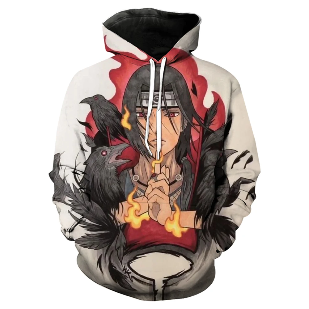 Uchiha Itachi Boys Girl Hoodie Naruto Shippuden Men's Hoodie 3D Print Sasuke Pullover Kakashi Men's Hoodie Fashion Men Clothing