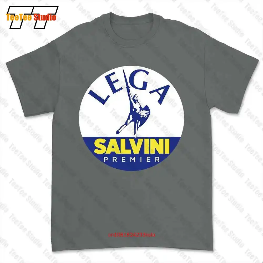 تي شيرت Lega Salvini Premier Logo إيطاليا إيطاليا تي شيرت 898V