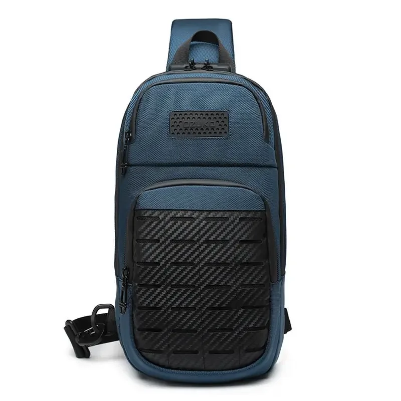 Ozuko-Sac à bandoulière Oxford pour hommes, sacs initiés, chargement USB, école GT, court voyage, sacs messagers