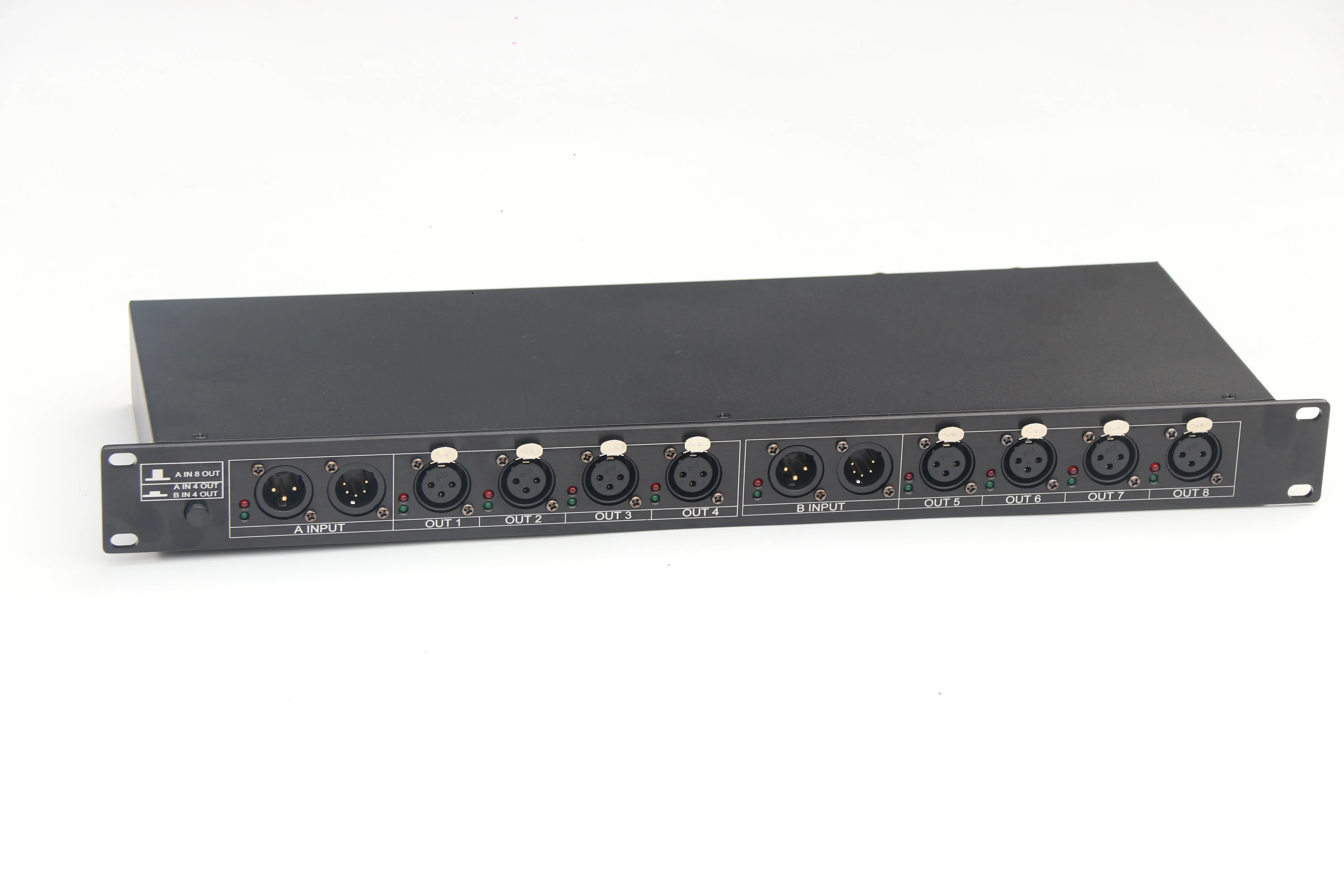 Factory Price 1in8 or 2in4 Output  Dmx Isolated Splitter 3pin&5pin DMX Input