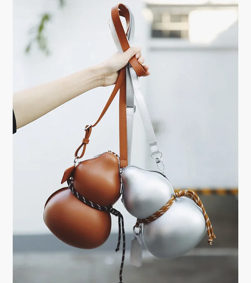 Crossbody Bags Fashion High Quality Shoulder Bag Funny Niche Design Wine-Containing Gourd Personality Couple bags For Women Man