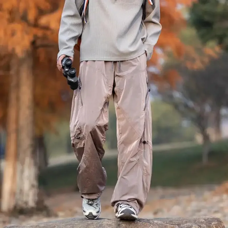 2026 Autumn Men's Hiking Pants Waterproof 3-Layer for Outdoor Activities, Lightweight and Functional Tactical Cargo Pants, Windp