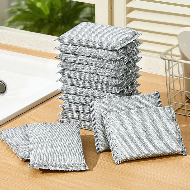 Confezione da 10 spugne e panni per lavare i piatti da cucina: tamponi per la pulizia che non graffiare pentole e superfici della cucina.