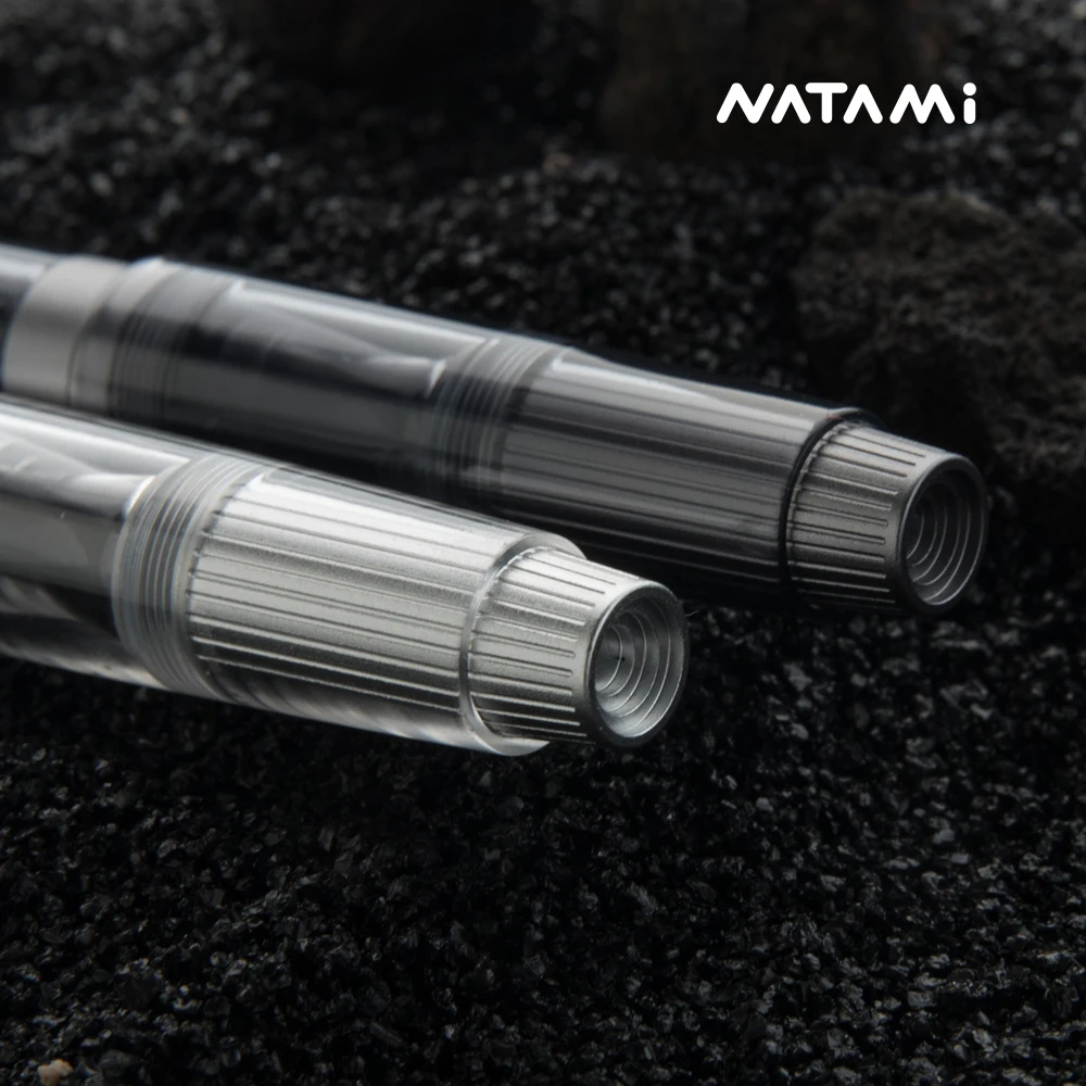Natami Vacuum Filling Fountain Pen Fine /No.6 Nib Titanium & Acrylic  Writing Office Business ， Writing Office Business Gift Pen