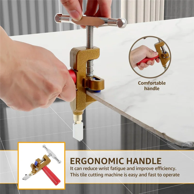 

ABVA-портативный стеклянный нож 2-в-1 ручной инструмент для резки стекла для плитки, зеркала 3-15 мм, домашний ручной инструмент для резки зеркал своими руками