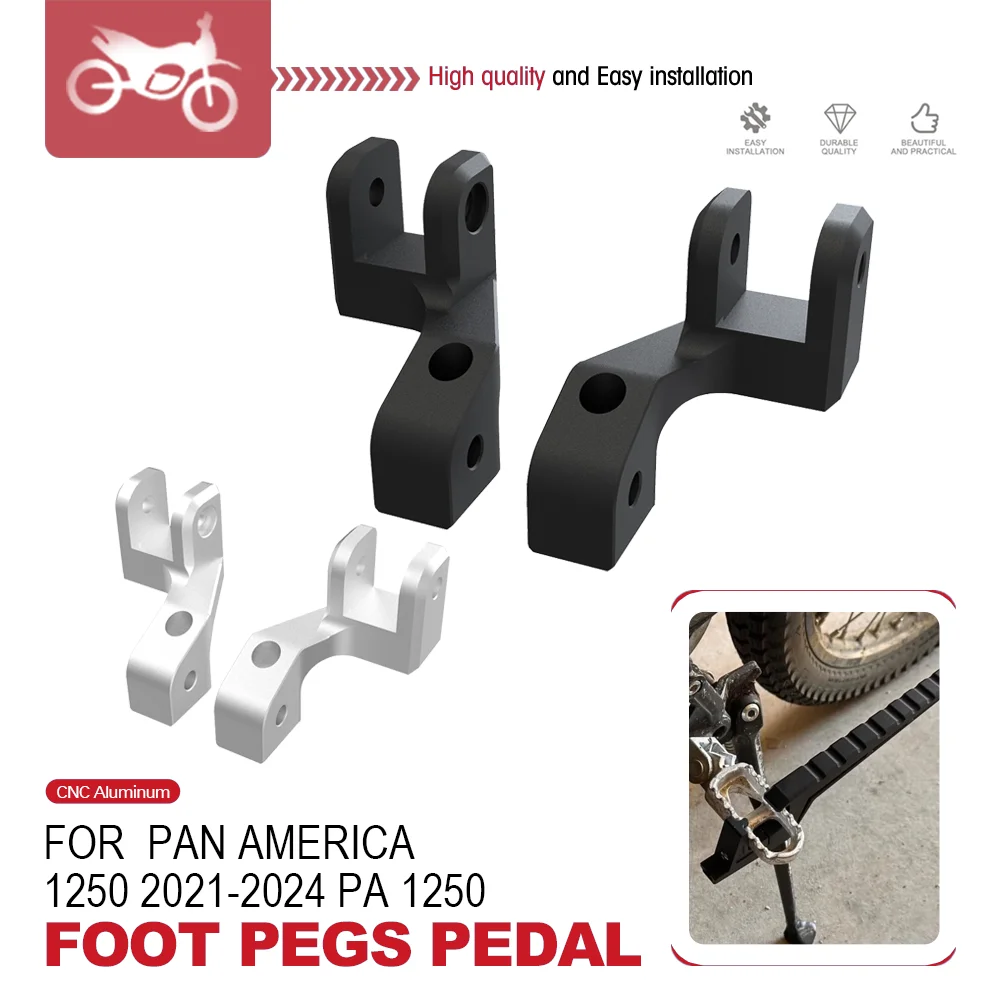 

FOR PAN AMERICA SPECIAL 1250 2021-2024 Passenger Footrest Lowering Kit Foot Pegs Footpeg Relocation Accessory Motorcycle PA1250