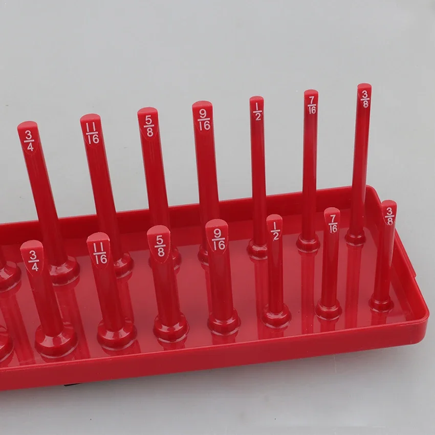 3PCS / Set Accessories Workshop Holder Storage Tool Socket Tray Organizer 1/4\'\' 3/8\'\' 1/2\'\' Metric Shelf Stand , werksta