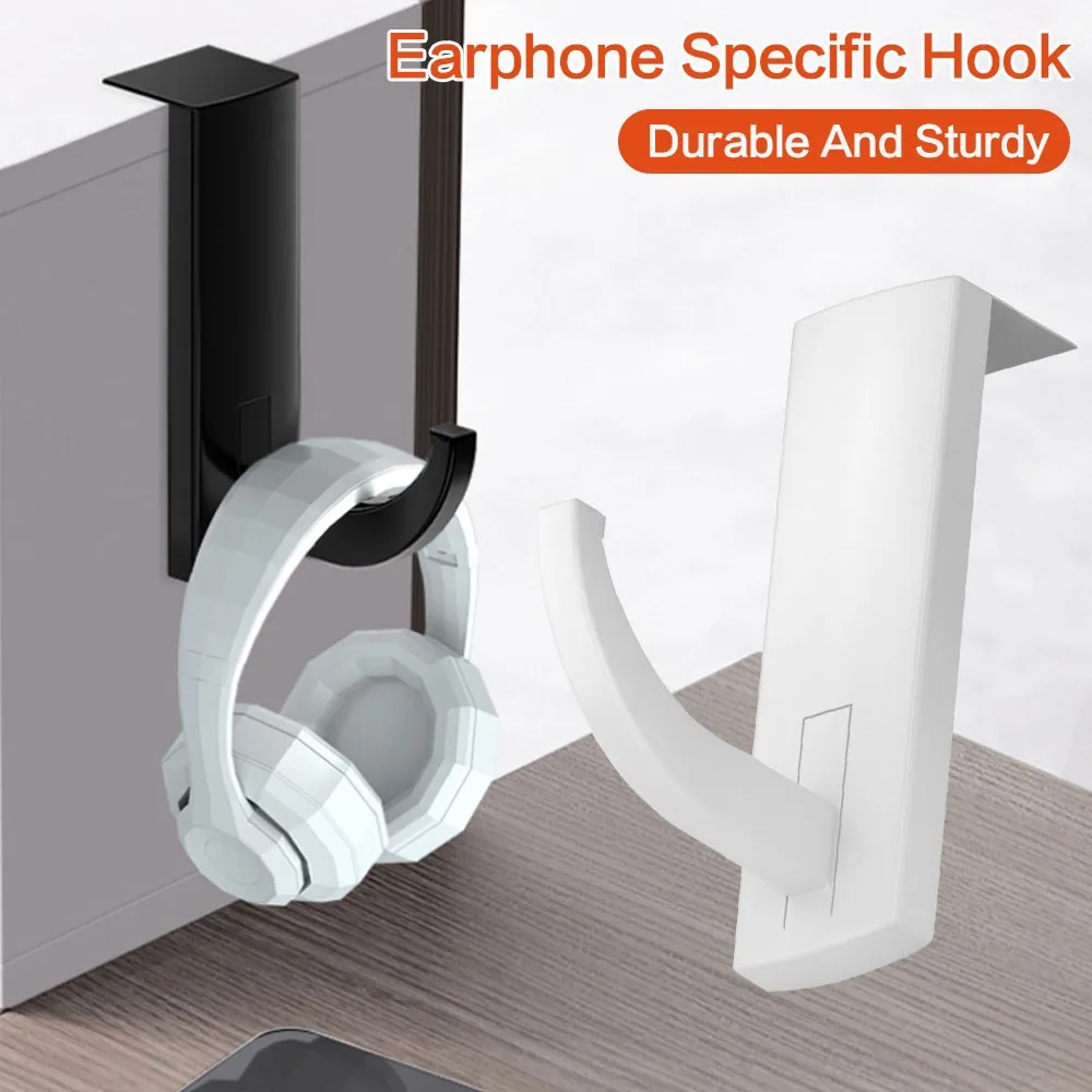 NEW Headphone Headset Hanger Holder Wall PC Monitor Stand Hook Sticky PC Monitor Holder Stand 2 Colors