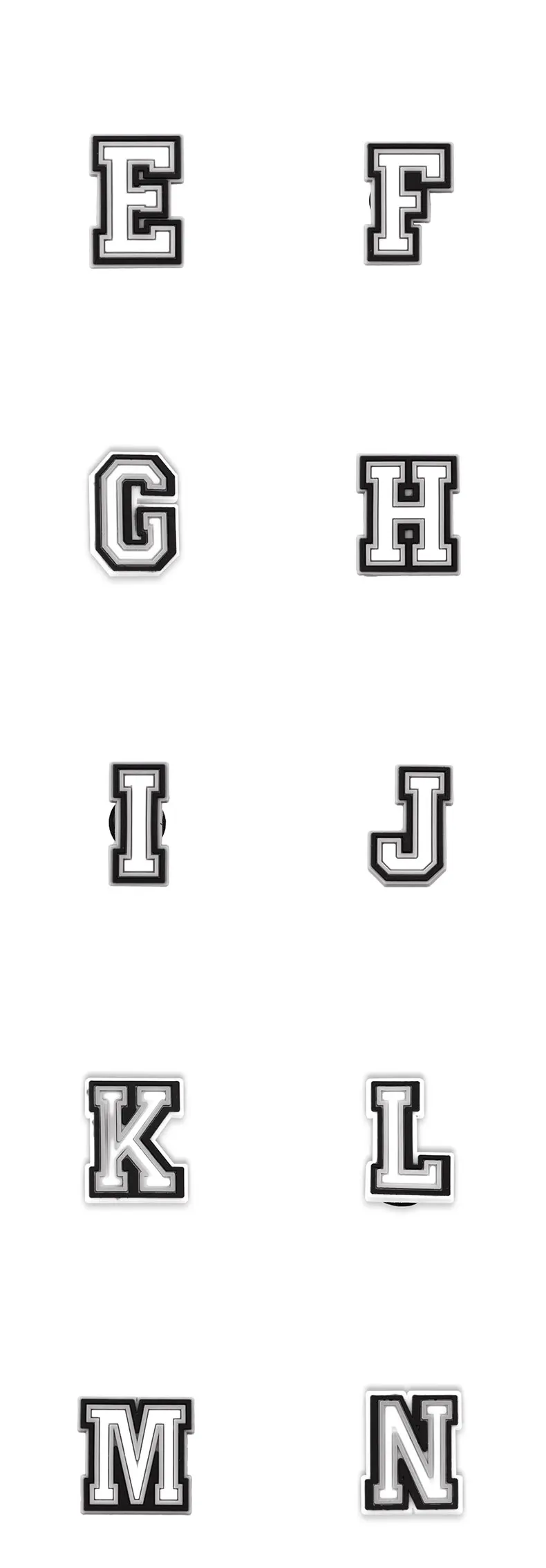1 Stück Buchstaben-Schuhanhänger für Clog-Sandalen, Schuhdekoration, Zahlen, Alphabet-Charaktere, DIY-Schuhnadeln für Jungen, Mädchen, Männer und Frauen – Detail 5