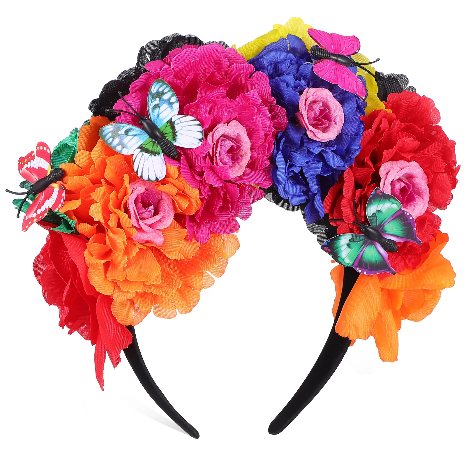 

Flower Headband Hair Accessories Floral Crown Embellished Girls Wedding Bridesmaid Festival Photoshoot Performance