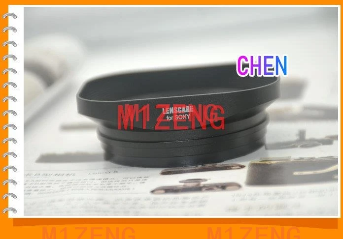 Protector de cubierta de lente de sombra cuadrada de metal RX1 para Sony DSC-RX1 RX1R RX1RII RX1RM2 RX1R2 lente de montaje E reemplaza LHP-1