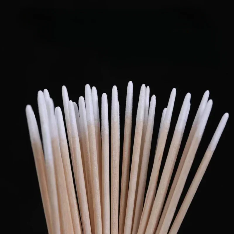 100/300PCS Wooden Cotton Swabs Make-Up Cleaning Disposable Cotton Swabs Medical Household Hygiene Ear Pulling Ear Care Tool image 4