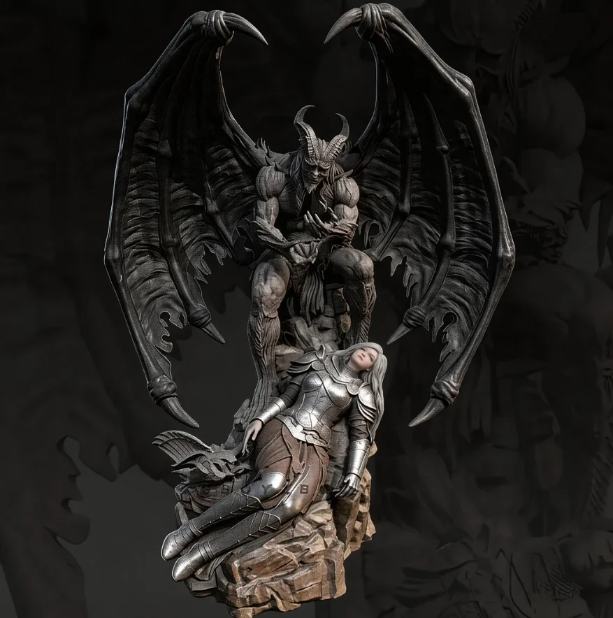 

Общая высота 75 мм, 95 мм, 115 мм. Бесцветная смоляная фигурка солдата, белая матрица TD-7681/3D.