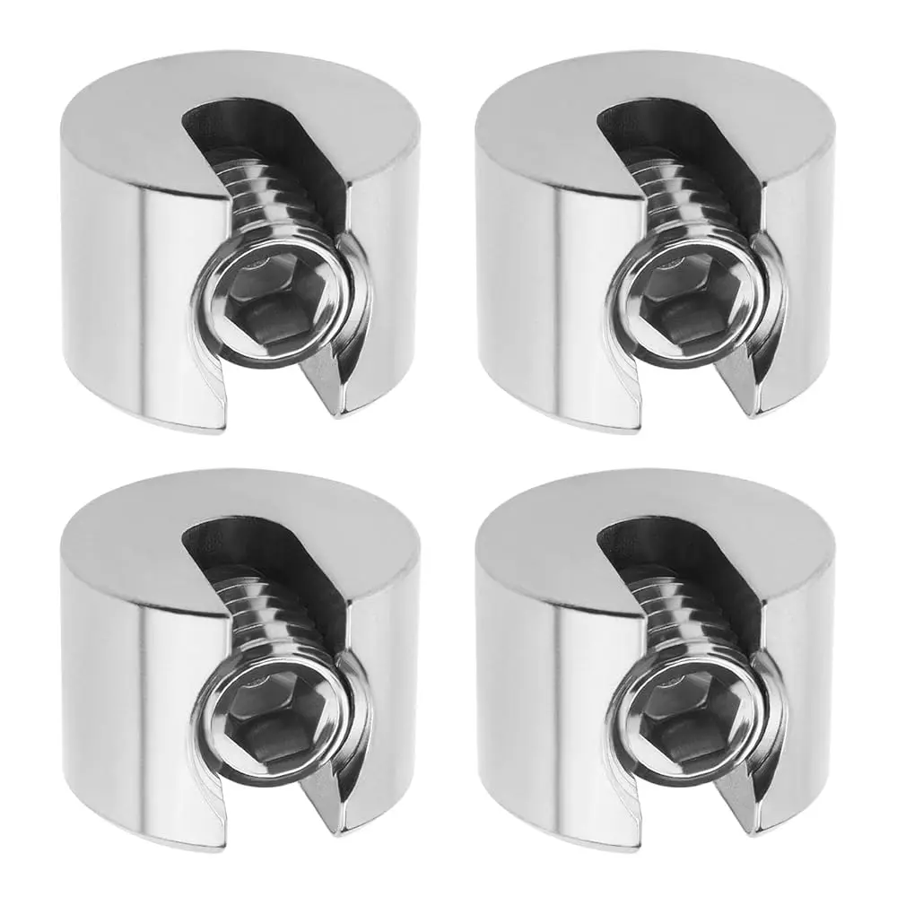 

4pcs M10x6mm Wire Rope Fixing Clip Stainless Steel Stop Clamp Wire Rope Clamp Non Slip Wire Rope Cable Clamps Clamp Stopper f