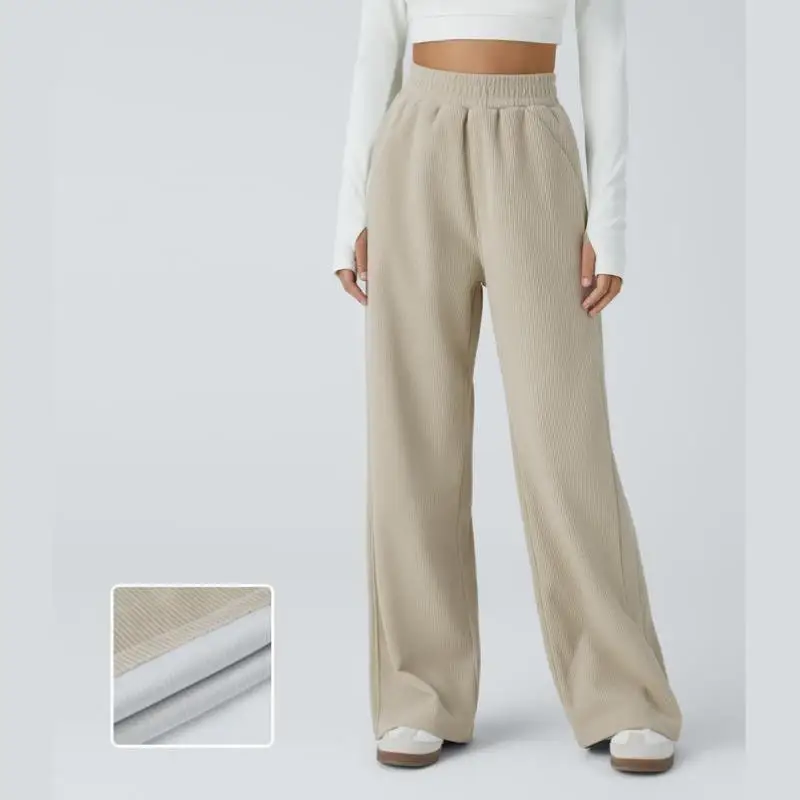 

High Waist Side ket Straight Leg Loop Cloth Casual Pants Men's High Waist Straight Cut Casual Trousers Men's Faion