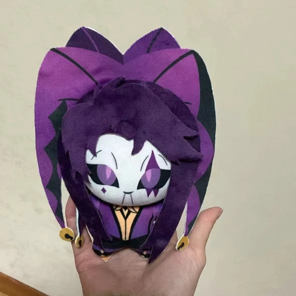 新しい 10 センチメートルハーレクインピエロザフリークサーカスフリークスぬいぐるみかわいいアニメ周辺機器おもちゃハロウィンクリスマスギフト