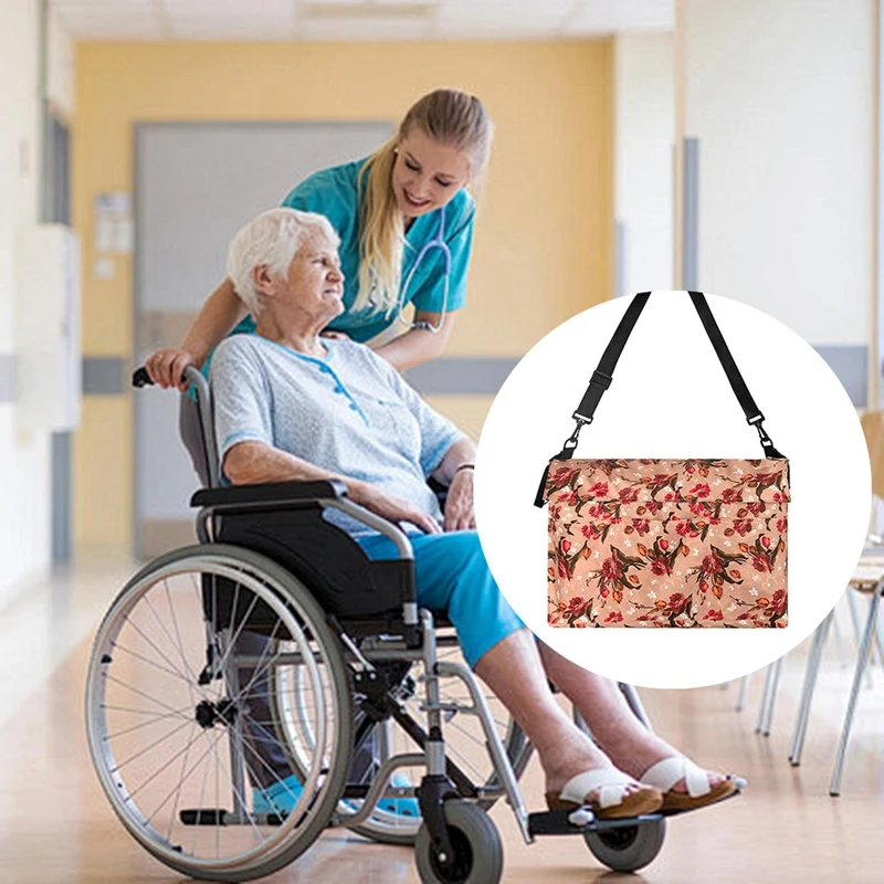 Wheelchair Bag Printed Wheelchair Bag Electric Wheelchair Walker Accessory Bag Wheelchair Bag