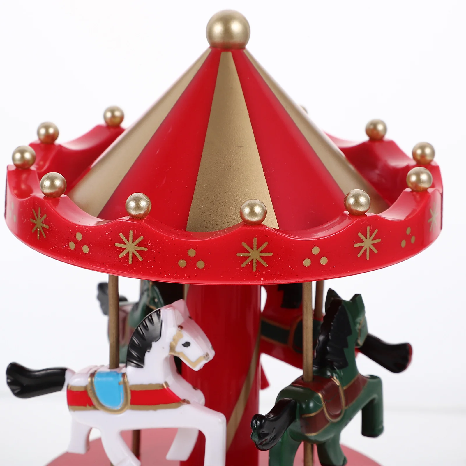 

Chic Carousel Music Box Sturdy Plastic Material Versatile Design Home Decor Birthday Present Carousel Musical Box