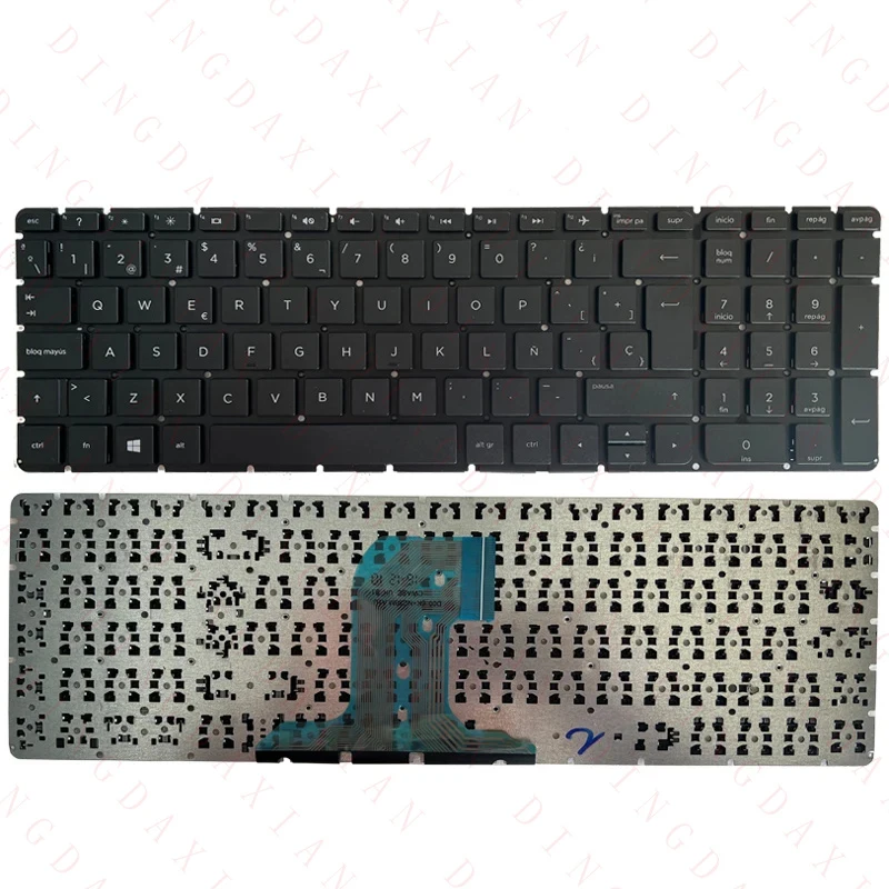 F+ NEW Russian/US/UK/Spanish/French/German Laptop Keyboard For HP 17-X 17-Y 17-AC 17-AY 17-BA 270 G5 TPN-C125 C126