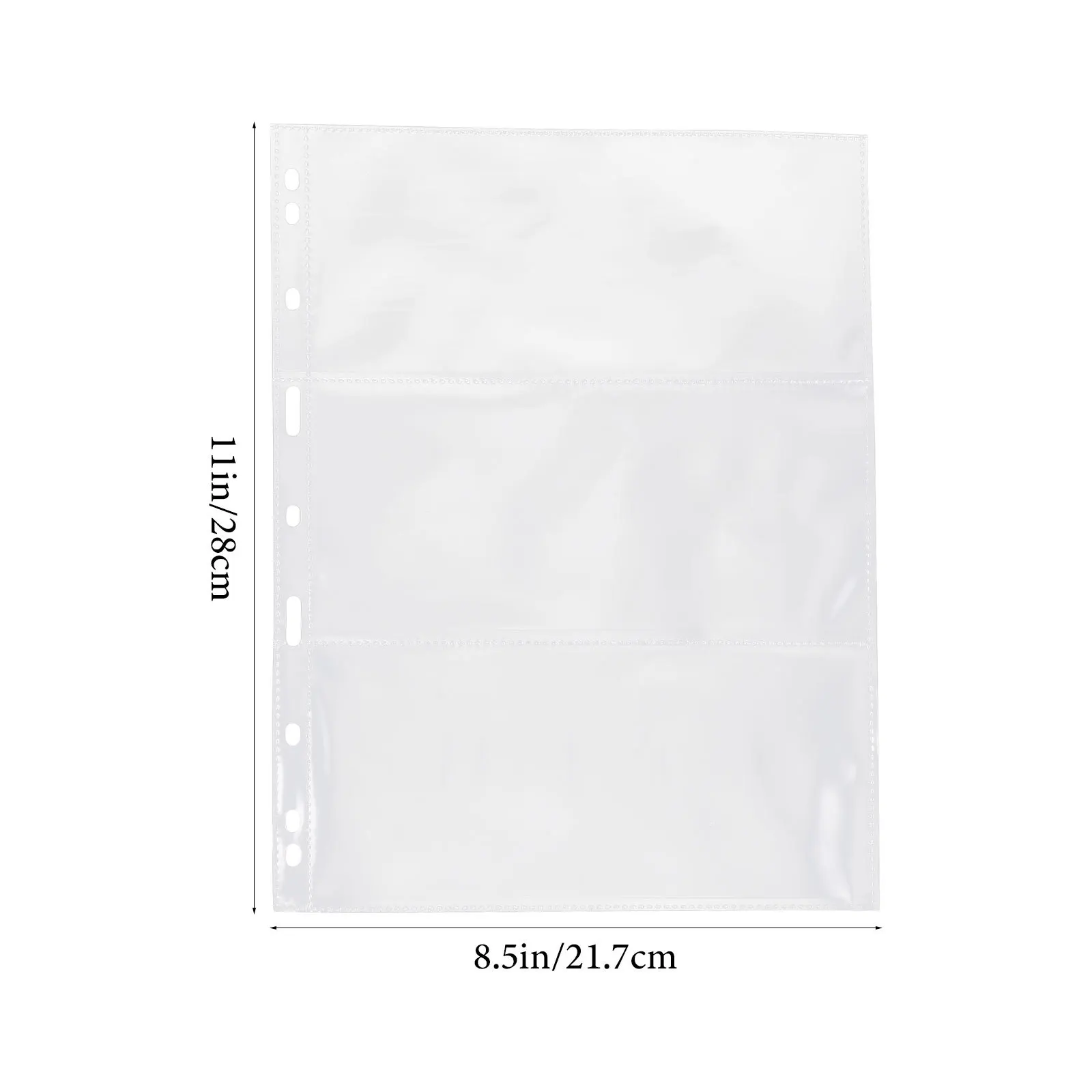 10Pcs Paper Album Pages Loose Leaf Multi-Functional Tickets Card Storage Photo Sleeves Keeper