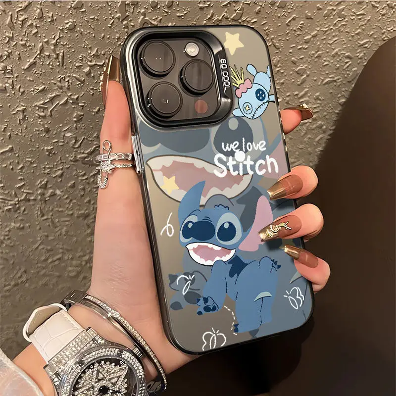 Disney Stitch Pouting Buttocks Phone Case For iPhone 14 15 13 12 11 Pro Max X XS Max XR 12 13Mini 7 8 Plus Y2K Girl Back Cover