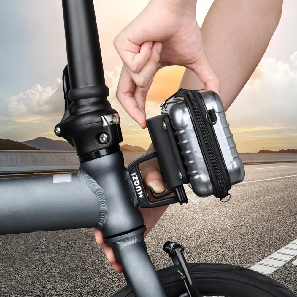 DOMEN Fahrrad-Fronttaschenhalterungsadapter für Brompton Faltrad, Schweinsnase-Tasche, Fronttaschenhalterung, Fahrradzubehör – Detail 6